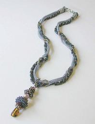 SPIRAL TWIST ROPE NECKLACEiڍׂVEBhEŊJj